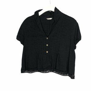 Kleen Women's Large Linen Blouse Top Lagenlook